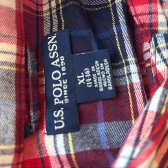 Polo Ralph Lauren Boys Red and Blue Plaid Shirt - Picture 9 of 9